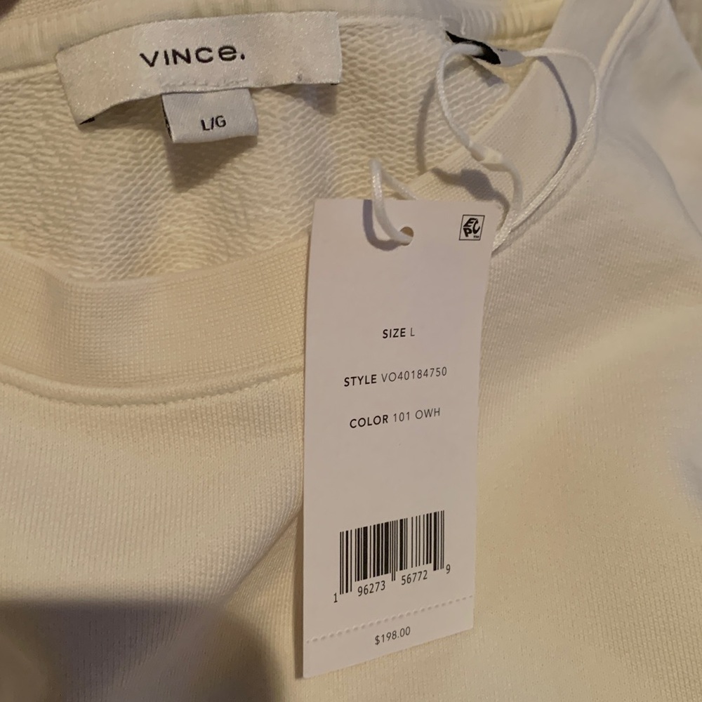 Vince Cream Women's Sweatshirt - Picture 5 of 7